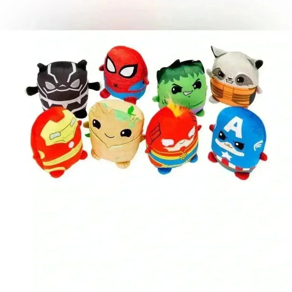 Disney 100 x Marvel Cuutopia 5” Plush 8-Pack ft. Spider-Man/Groot/Hulk - NEW!! - Picture 2 of 8